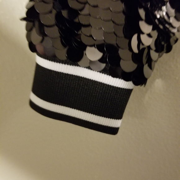 Black & White Bomber Jacket - Picture 4 of 7